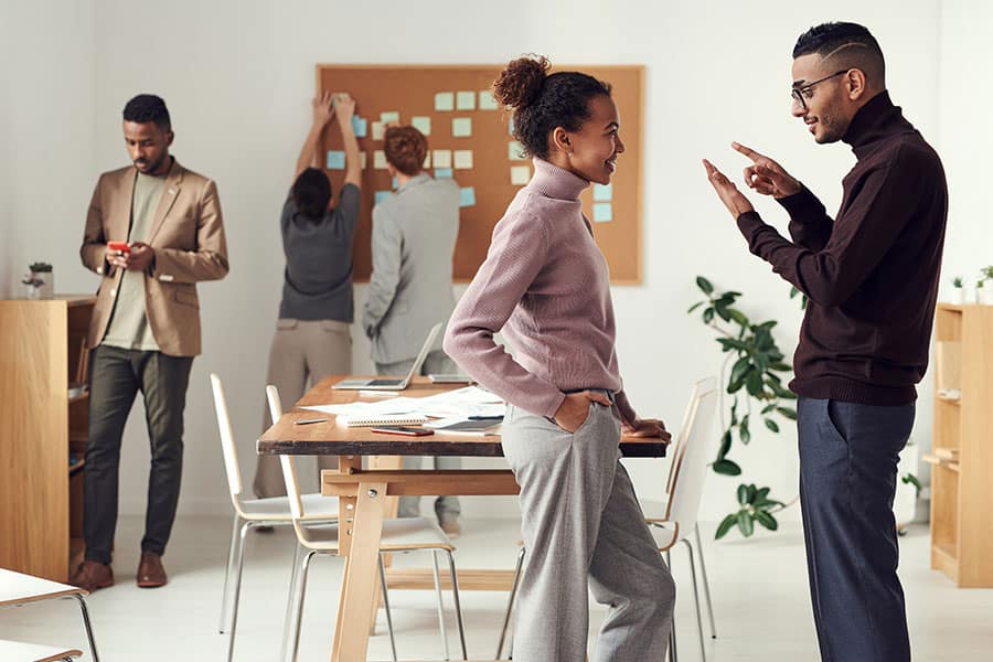 People Talking in Office People Talking in Office